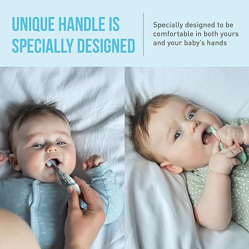 Vista 8 de Cepillo dental para bebés de 0 a 2 años Jordan Step 1, cerdas suaves, sin BPA (4 unidades)