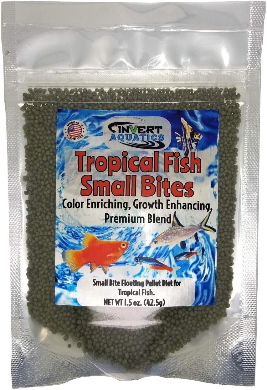 Tropical Fish Small Bites - Floating Pellet Food for Aquarium Fish (1.5 oz (42.5g))