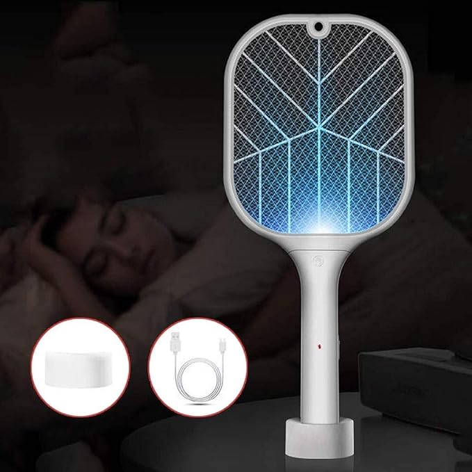 Wooga Rechargeable Mosquito Bat with Powerful Battery and Warranty