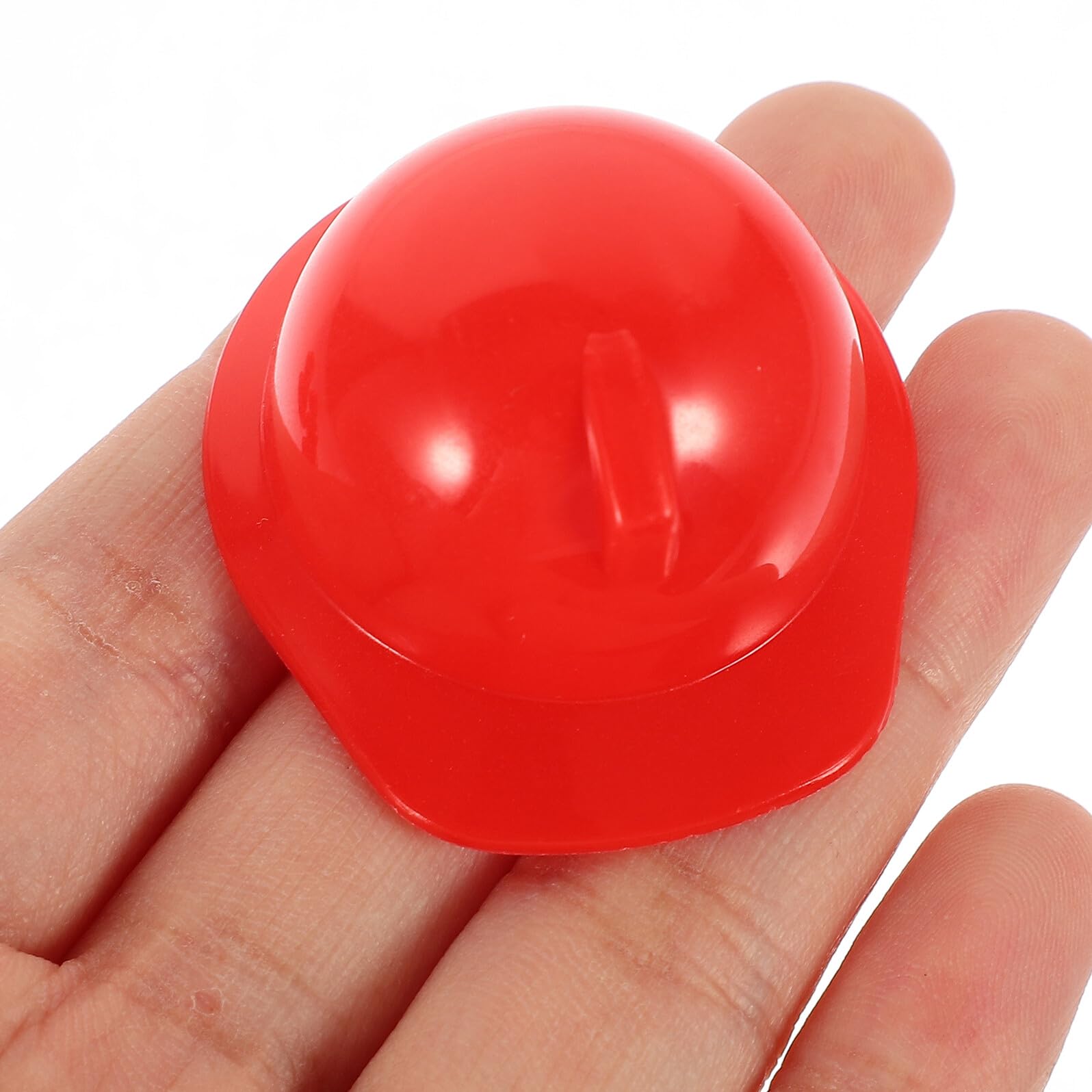 Mini Cascos de Seguridad para Muñeca, 20 Piezas, Plástico Rojo | Decoración para Tarta y Mascota, Uso Exterior, Accesorio Lúdico para Niños