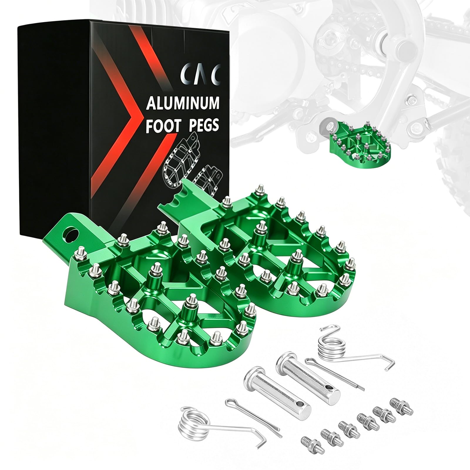 Amazon.com: JFG RACING Dirt Bike Foot Pegs,Universal CNC