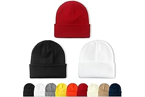 NPQQUAN 3 Packs Unisex Beanie Hats for Men Women Winter Knit Beanies