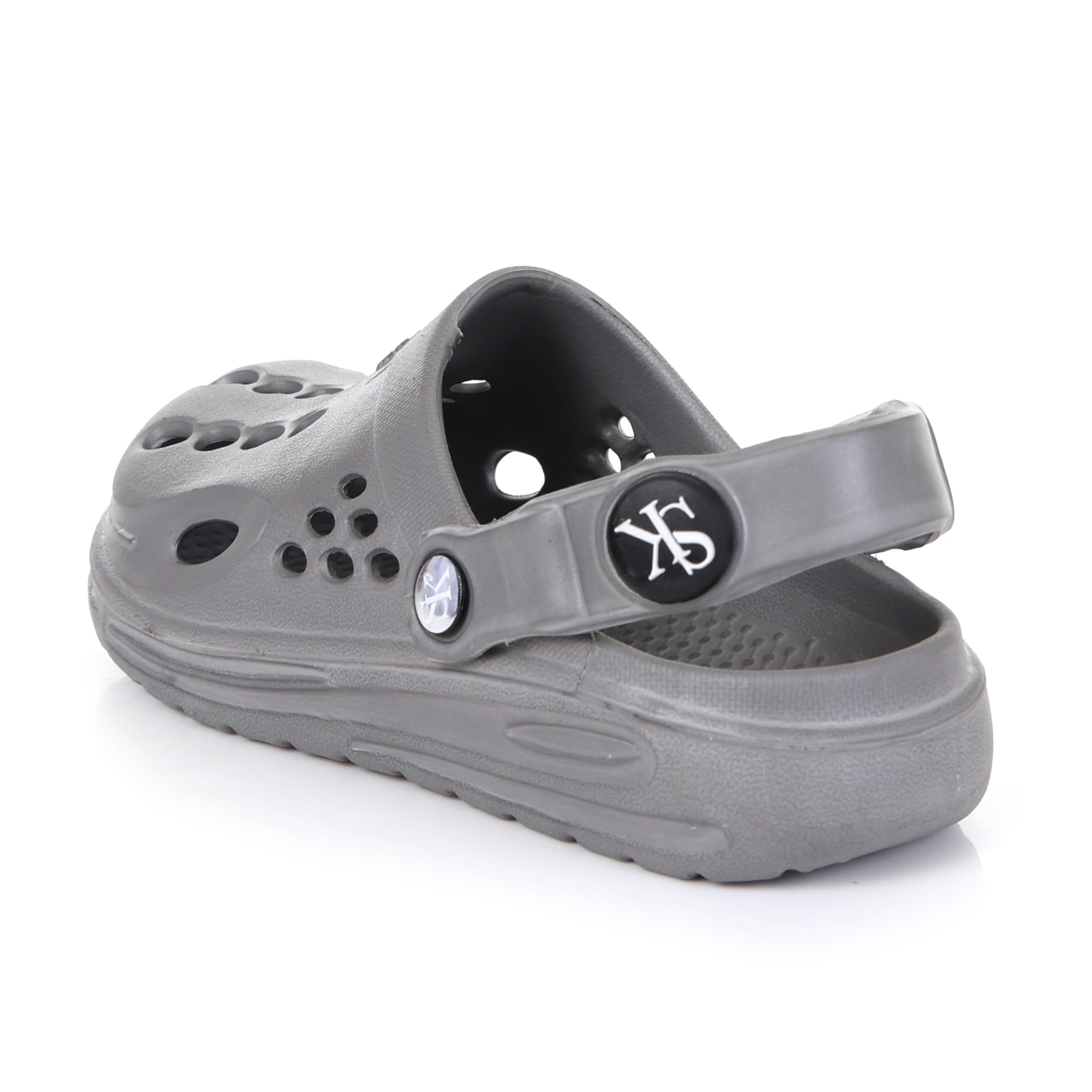 SKEMMARS Kids' EVA Clogs | Lightweight Breathable Slip-On Clog Sandals with Textured Footbed & Adjustable Back Strap (Navy Blue, UK Footwear Size System, Big Kid, Numeric, Medium, 3) 1