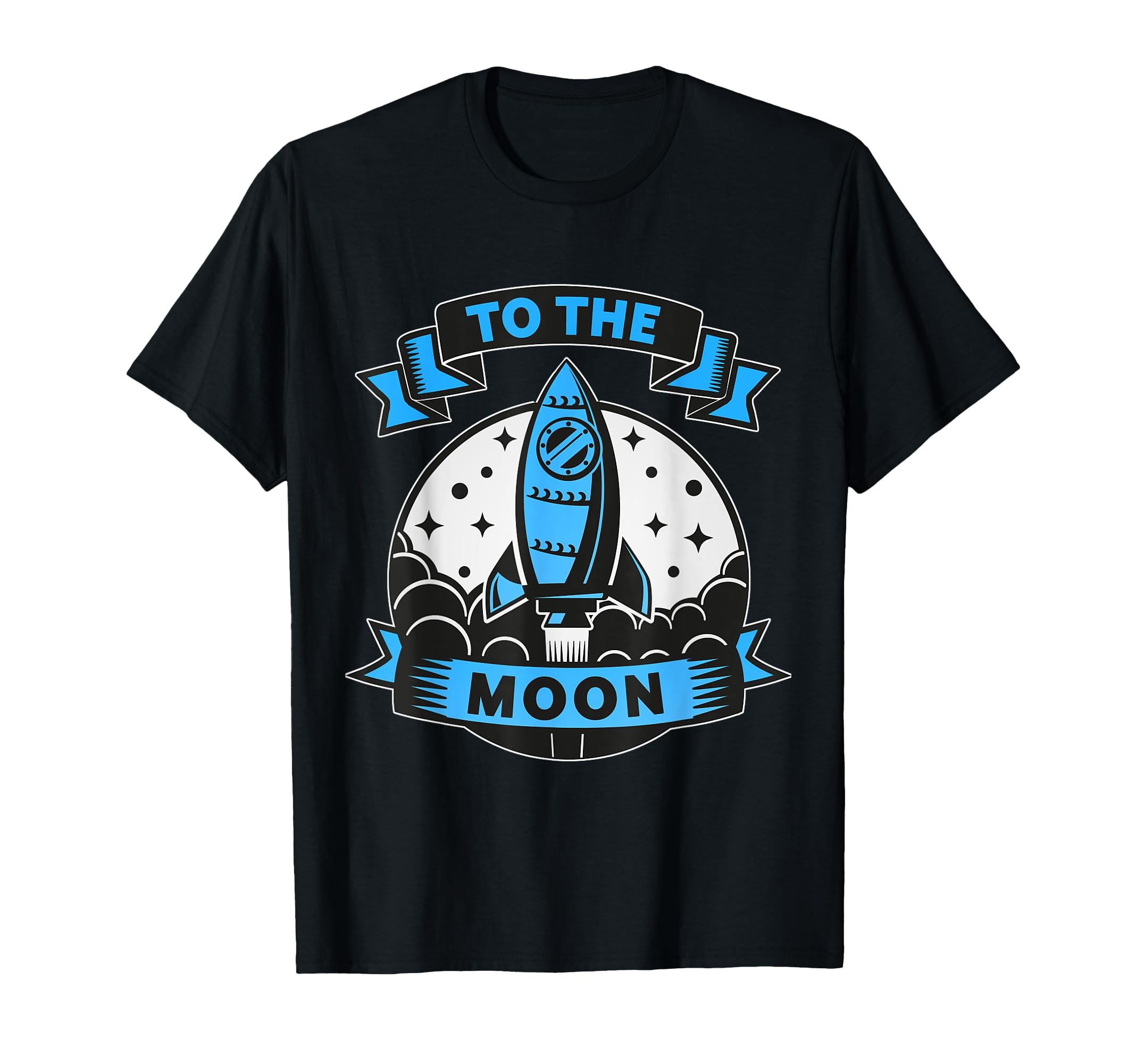 メンズ Tシャツ GO TO THE MOON 月へ ビットコイン 暗号通貨 株 チャート 男性