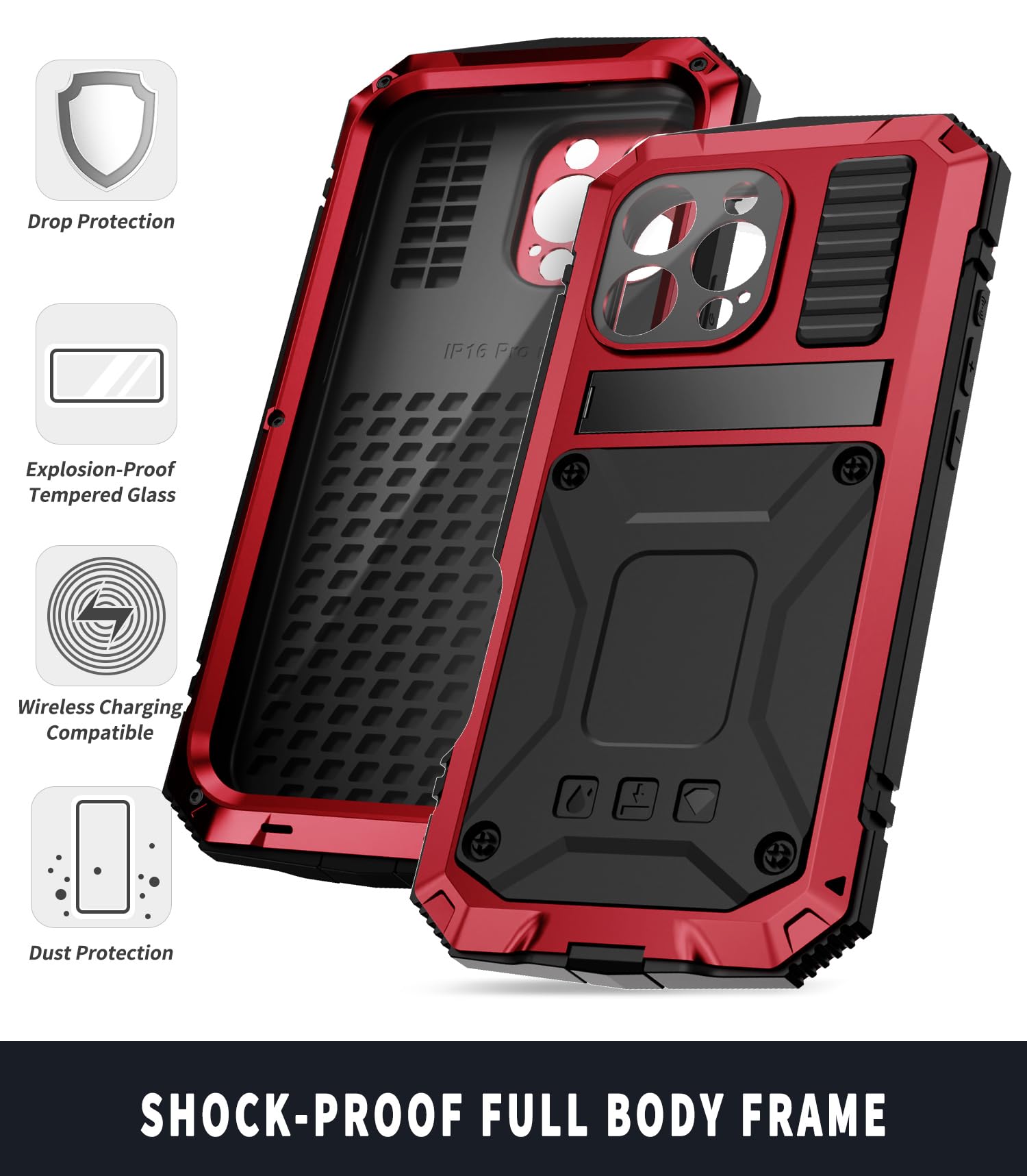 RUEBCOAK Metal Case for iPhone 16 Pro Max - Image 4
