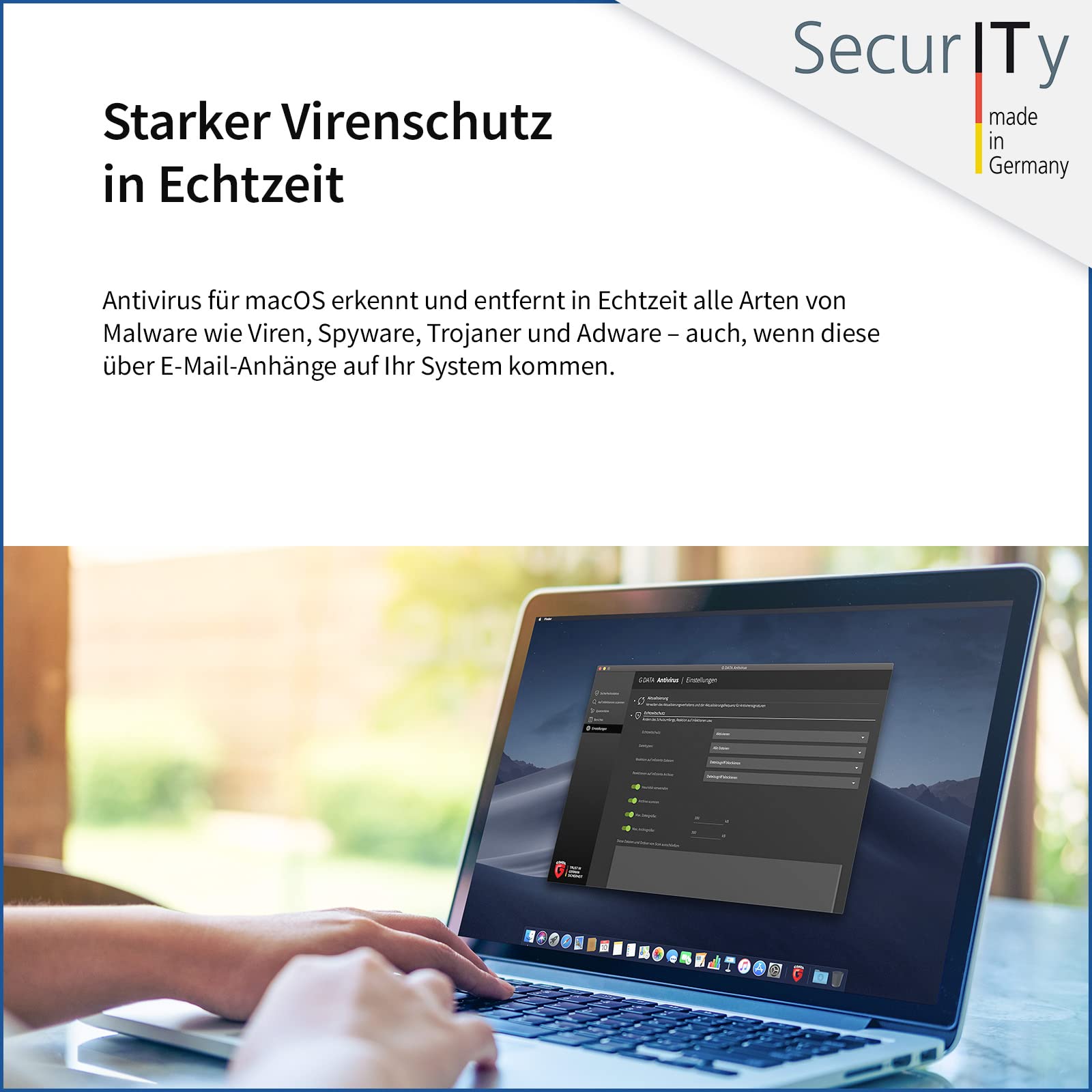 G DATA Antivirus 2026 | 3 Geräte | 1 Jahr | für Mac | zukünftige Updates inklusive | Made in Germany | Aktivierungscode per Email
