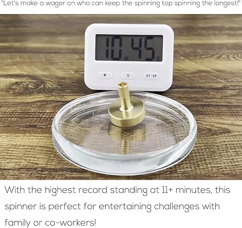 Miniatura 35 de DjuiinoStar Parte superior giratoria de alta calidad: tallo alargado, fácil de girar, alto rendimiento (BR 13+, AVG 5-8), acero inoxidable