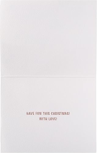 Miniatura 4 de NIQUEA.D Juego de tarjetas de Navidad en caja, perro corriendo con regalo, incluye un sobre de sentimiento festivo y a juego, juego de 10