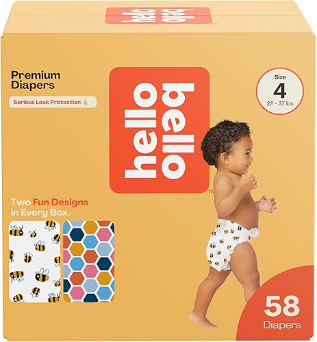 Miniatura 18 de Hello Bello - Pañales prémium de talla 4, diseño de madreselva, caja Club de 58 unidades, hipoalergénicos y extraabsorbentes Balloon Buddies &
