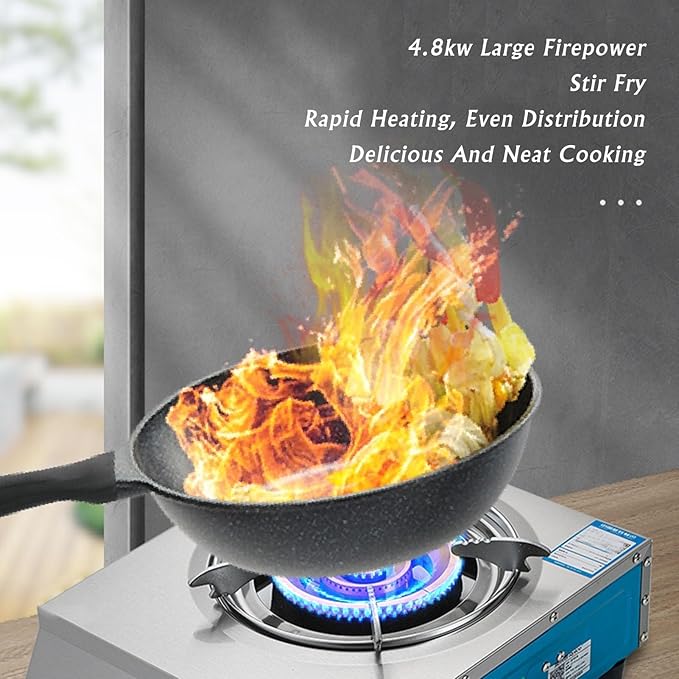 Estufa de Gas de 1 Puesto con Encendido Piezoeléctrico y Protección de Apagado miniatura 7