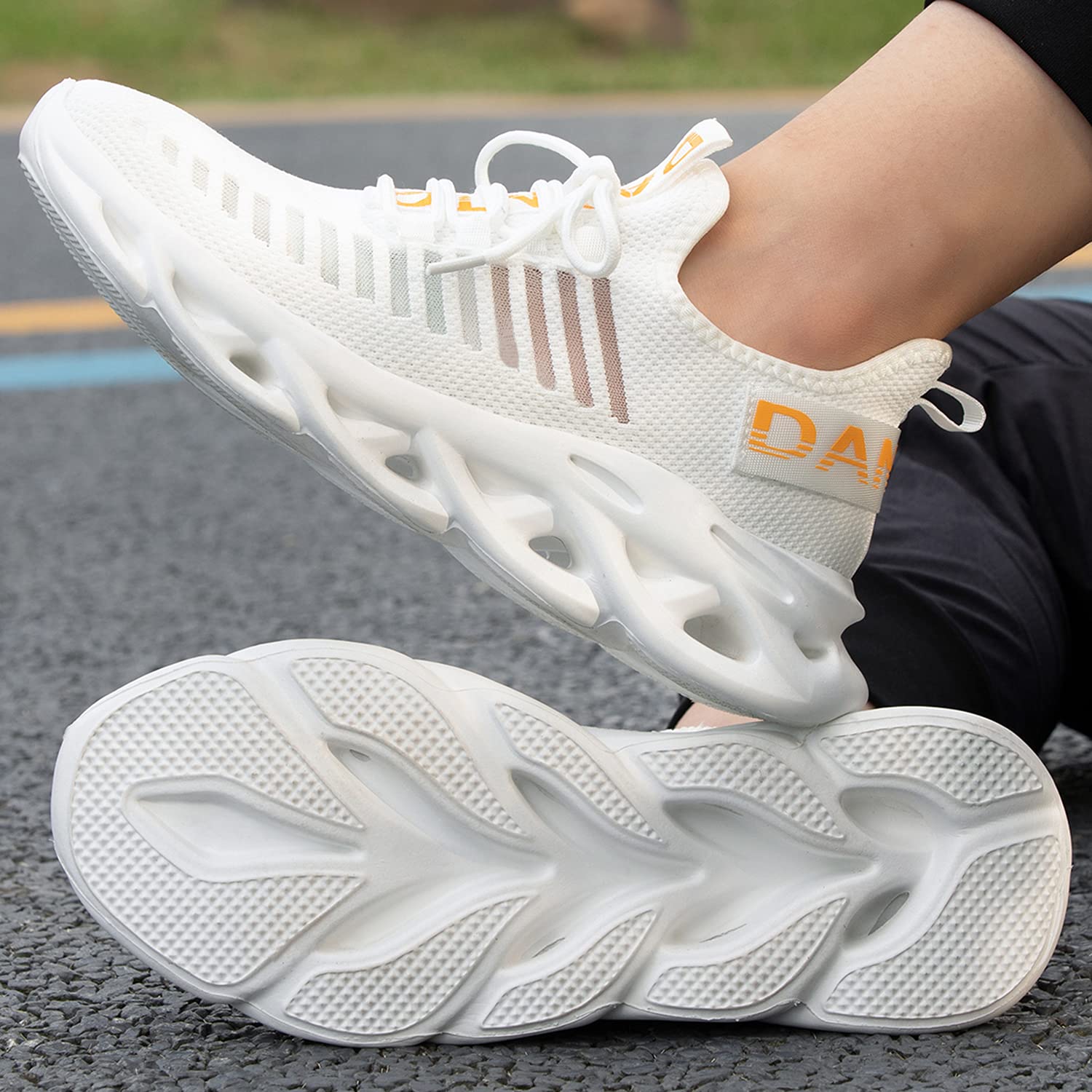 DANNTO Laufschuhe Herren Turnschuhe Damen Sneaker Leichte Atmungsaktiv rutschfeste Sportschuhe Gym Fitness Outdoor Schuhe Fashion Straßenlaufschuhe