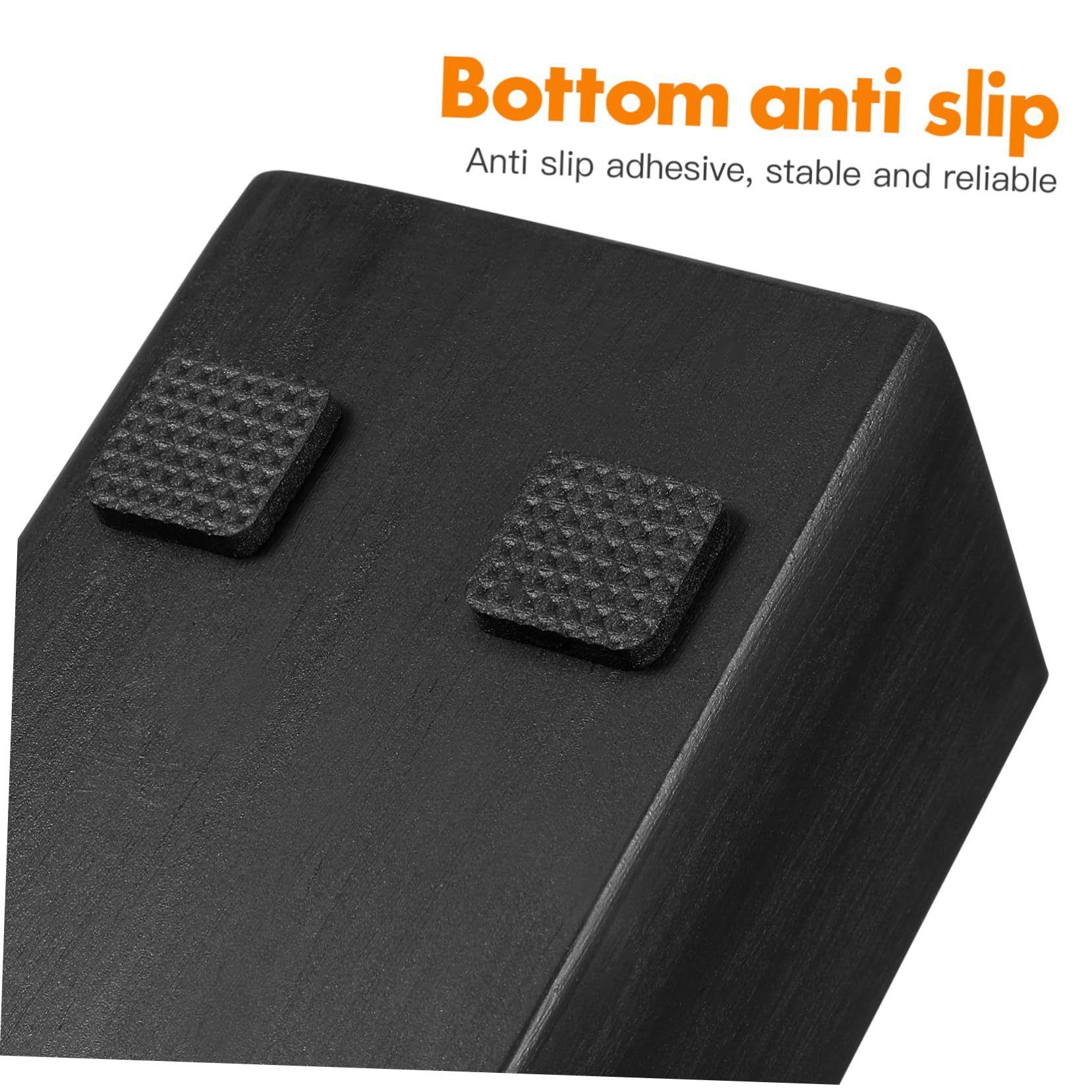 Support De Miroir En Bois Massif Antidérapant 9.84x2.95x2.68in Base De Miroir Sol Multi-Usage