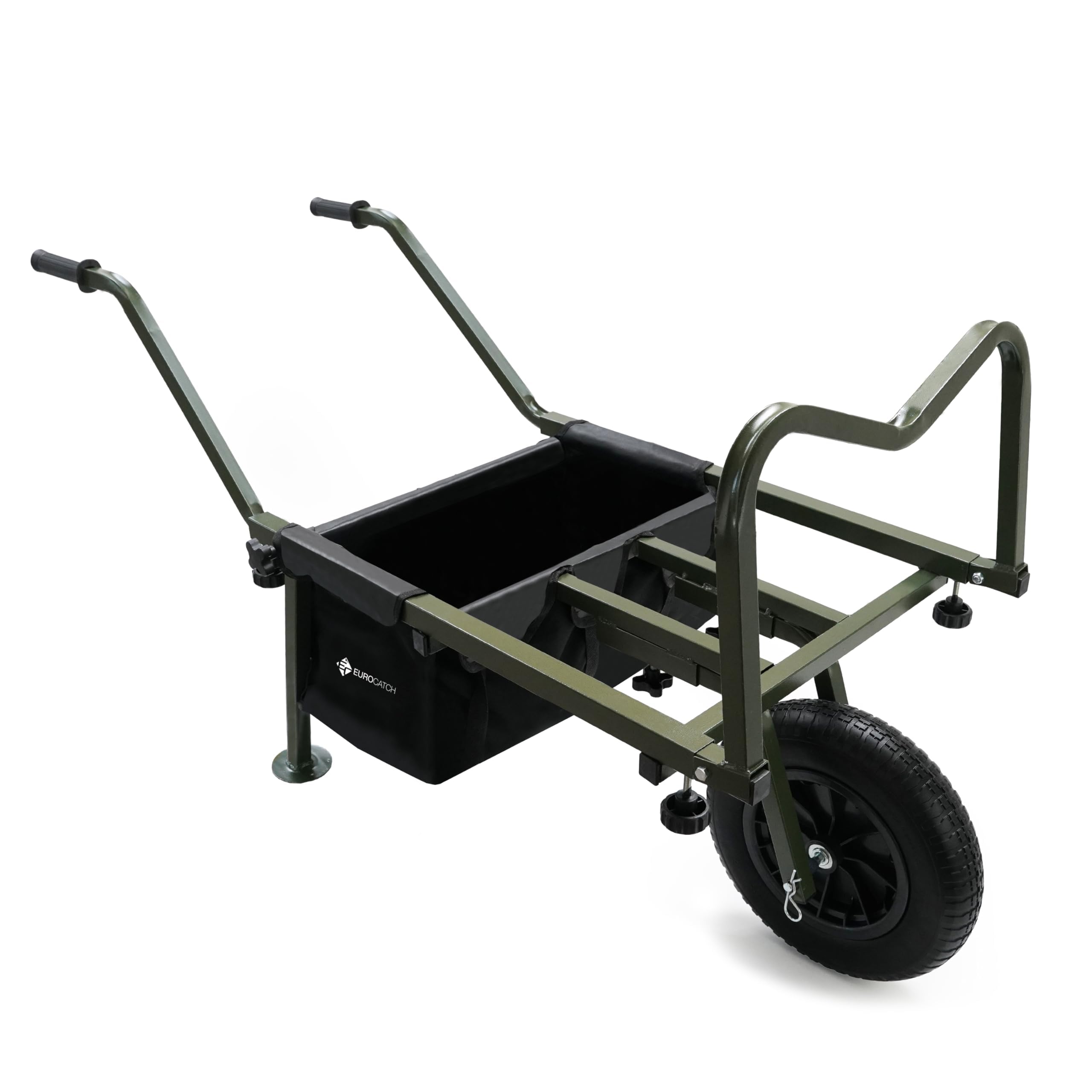XXL Barrow - Carrello da pesca - Ruota in PU MAI Più forature - Smontabile - Regolabile - Include custodia 600Dn - Carrello per il trasporto - Carrello Viscar - Trolley - Telaio allungabile