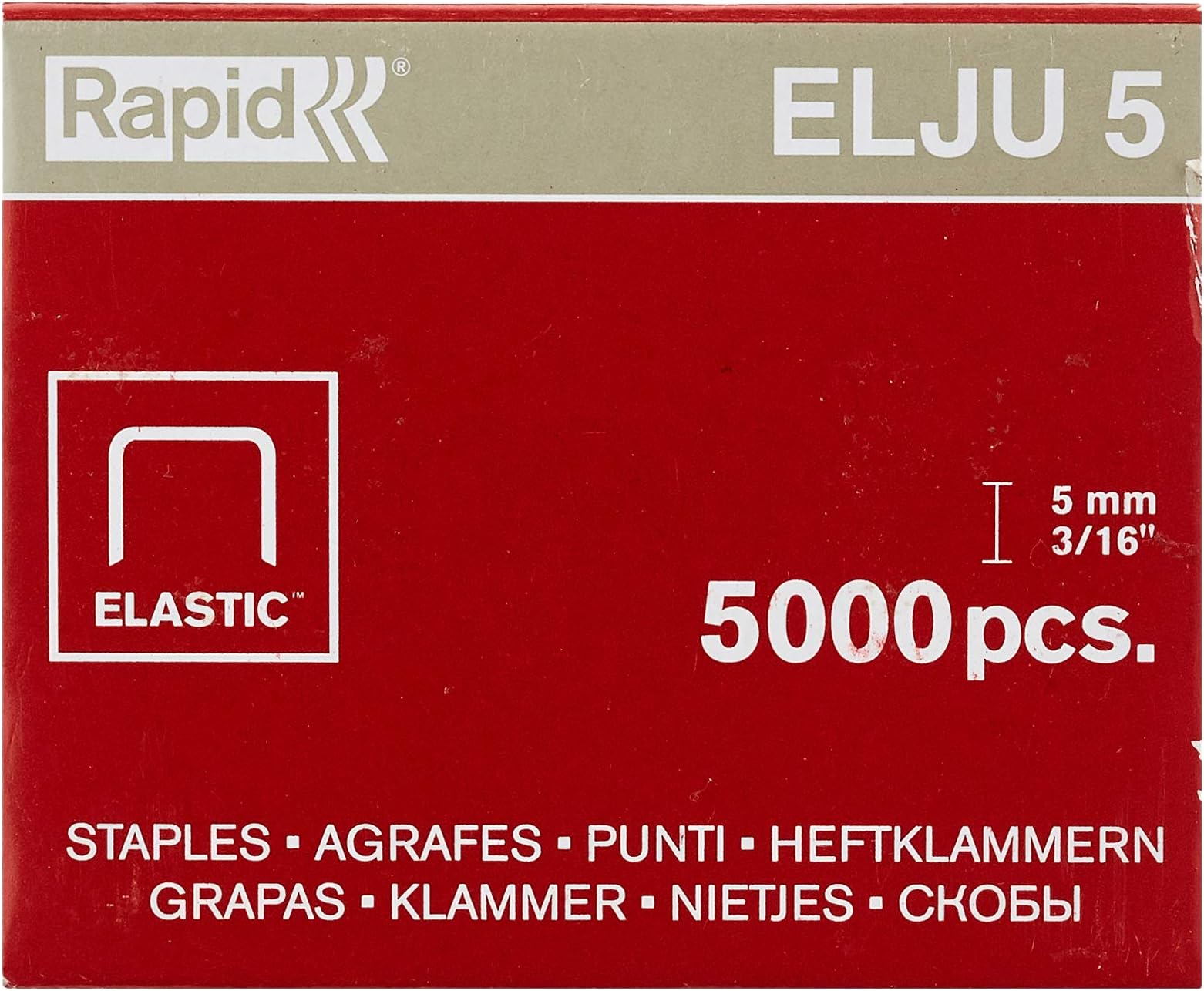 Rapid 31070513 Heftklammern Elju 5mm, verzinkt, 5000 Stück : HEEL Verlag