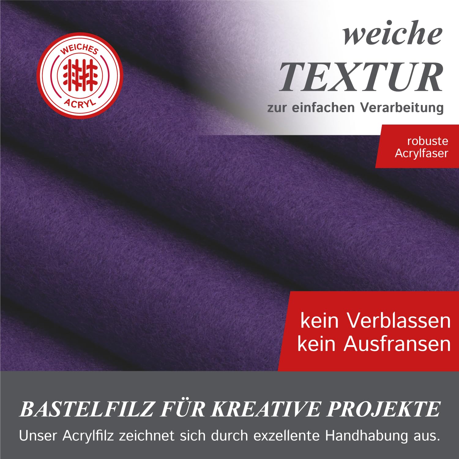10 Feuilles De Feutrine 5mm A4 - Multicolore Pour Loisirs Créatifs