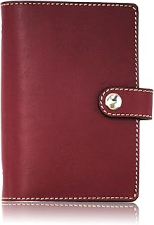 [札幌革職人館] システム手帳 ミニ6穴 日本製 牛革 オイルドレザー ボルドー