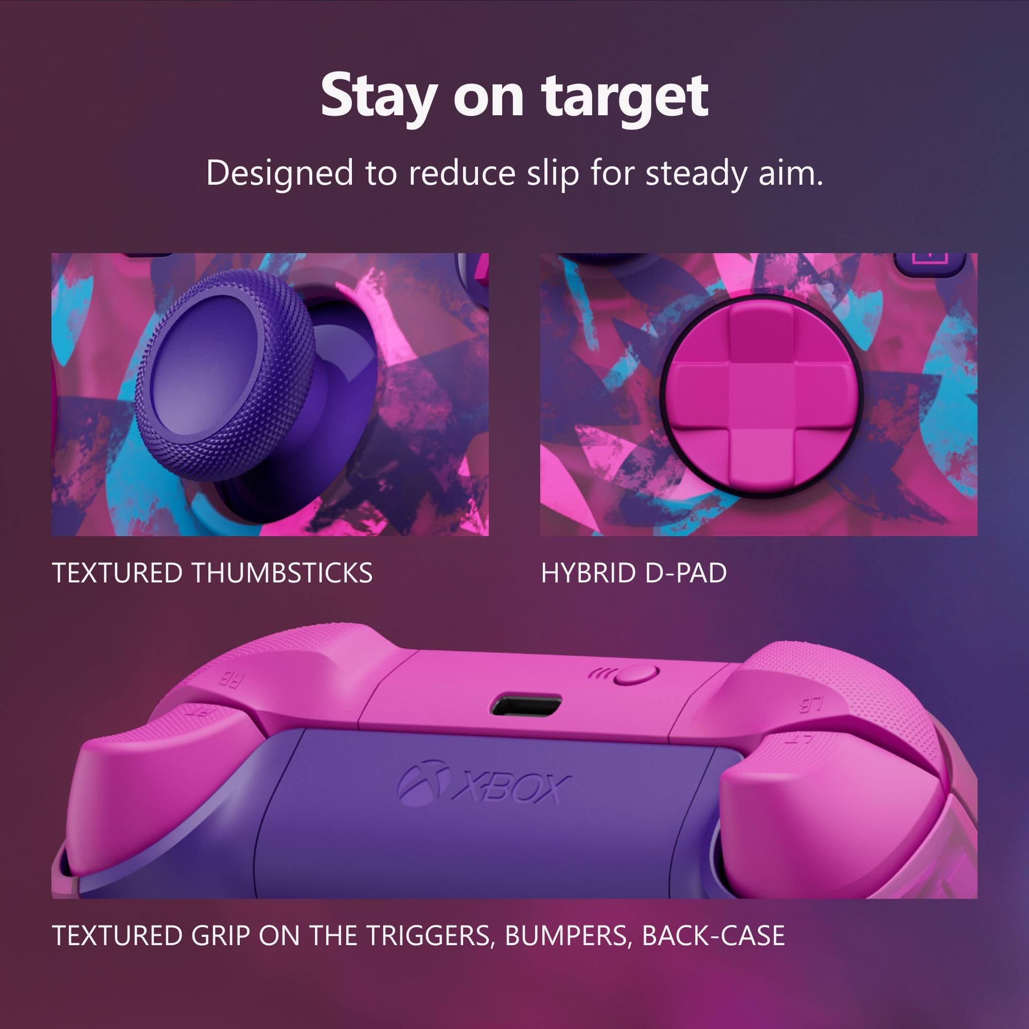 Xbox Wireless Controller Heart Breaker Special Edition - Wireless & Bluetooth Connectivity - New Hybrid D-Pad - New Share Button - Featuring Textured Grip