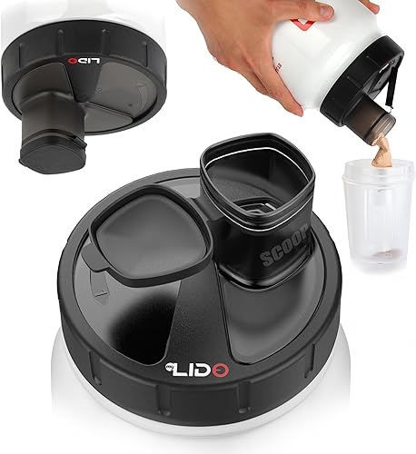 MYLIDO Dispensador de proteĂnas, embudo de suplemento dispensador de polvo, tamaño universal, se adapta a todas las marcas, antes y despuĂ©s del MYLIDO Dispensador de proteĂnas, embudo de suplemento dispensador de polvo, tamaño universal, se adapta a todas las marcas, antes y despuĂ©s del