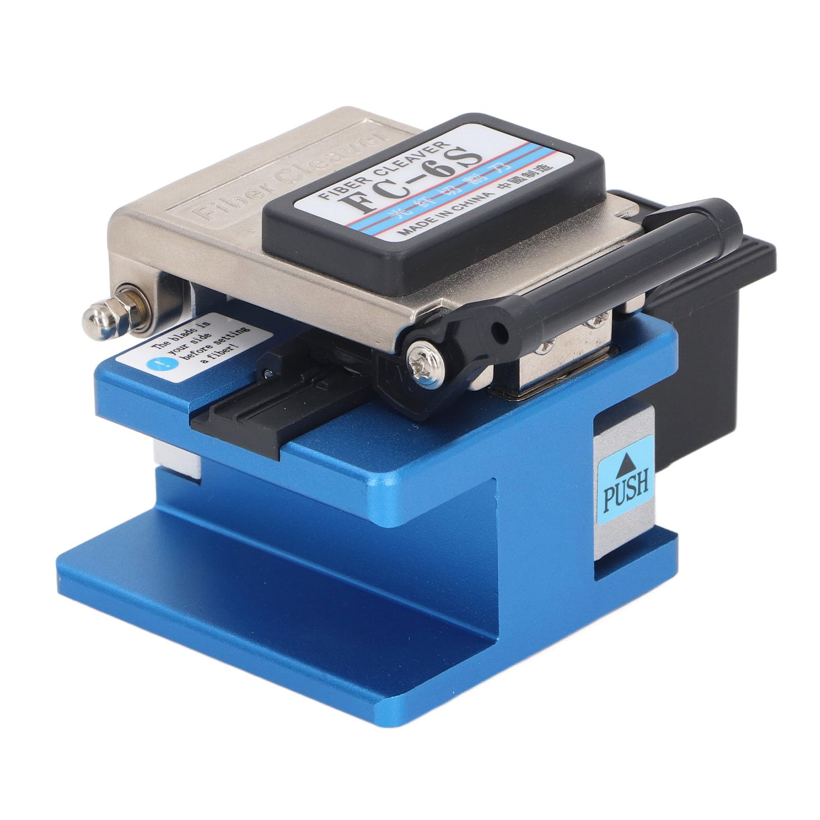 Kit de Cuchilla de Fibra, Kit de Herramientas de Cuchilla de Fibra con Caja de Almacenamiento de Coleta FC? 6s Azul, Diapositivas Espesas, Ventajas Múltiples para Cable óptico, Utilidad de Utilidad