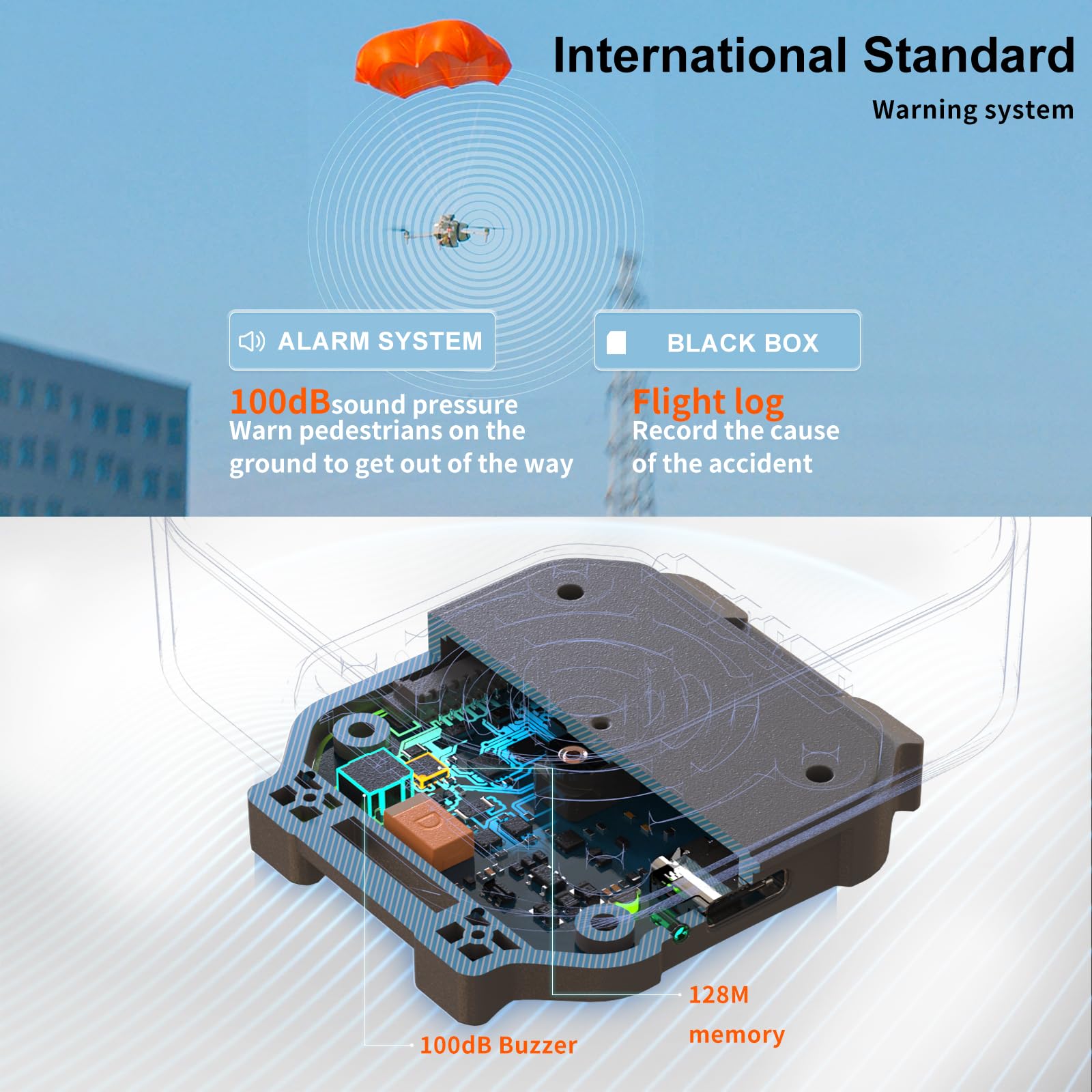 Drone paracaídas para DJI Mavic 4 Pro, 2025 mejorado de 4ª generación Manti 4 UAV, protección de seguridad de vuelo Matrice 4/Mavic 4 Pro/3 Pro/Air 3/Phantom 3/4 Accesorios