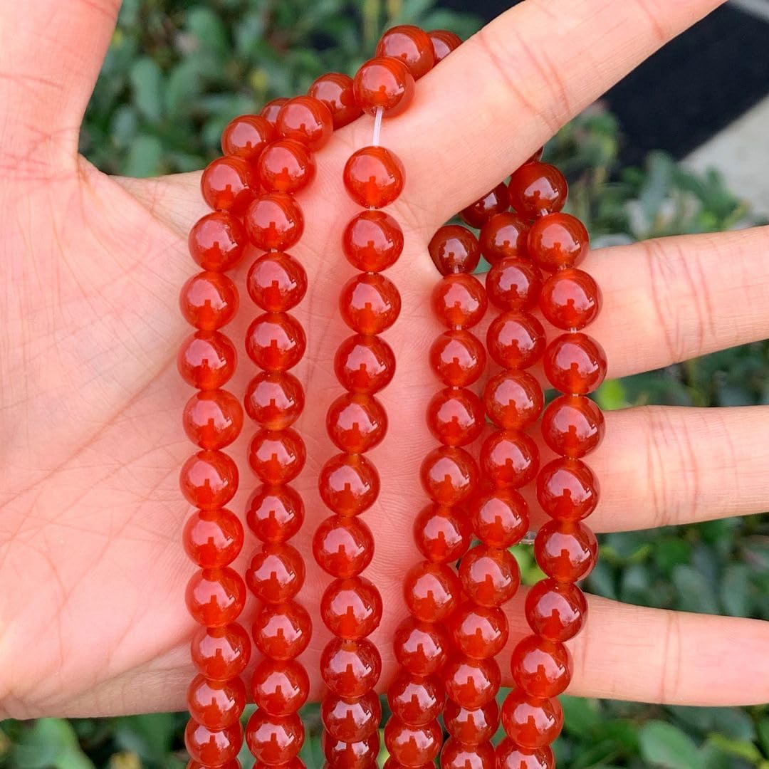 70pcs Adabele Natural Carnelian Red Agate Healing Gemstone 10mm Round Beads Gem Stone Spacer for DIY Craft Jewelry Making GS14-10