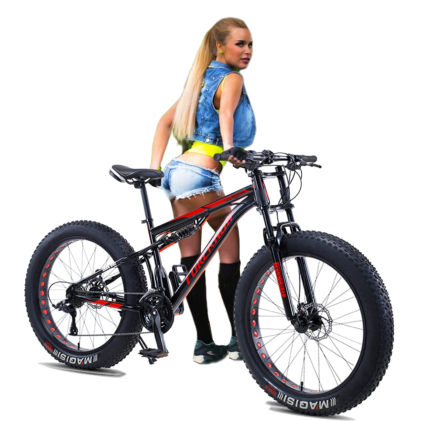 Amazon.co.jp: マウンテンバイクファットタイヤメンズマウンテンバイク 