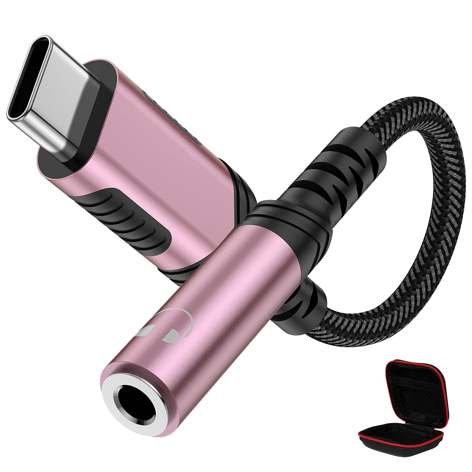 USB C to 3.5mm Jack Adapter for iPhone 15, USB C Headphone Audio Jack Adapter Type C to 3.5mm Headphone Aux Digital Audio Earphone Adaptor for Samsung A53 S23 FE S22 S21 OnePlus 11 Mi 13 Pixel 8/7/6a