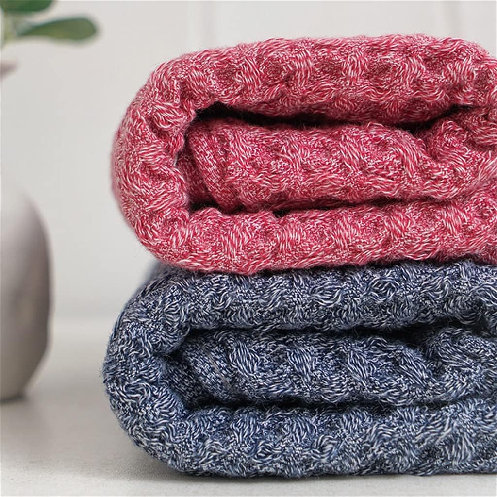 Thin Cotton Face Wash Bath Household Cotton Gauze Cotton Linen Adult Couple Towels 2 Packs(D)