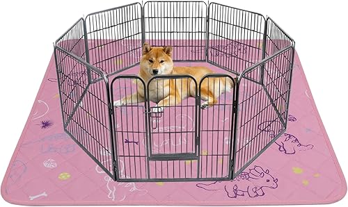 Miniatura 8 de IEUUMLER Almohadillas lavables para orina para perros, paquete de 2 almohadillas antideslizantes e impermeables, almohadillas de parto