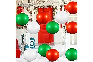 12Pcs Light Up PVC Christmas Ball