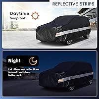 Vista 5 de Funda de automóvil de 10 capas para Minivan, ajuste personalizado para Honda Odyssey (1999-2024), impermeable, para todo tipo de clima, protección