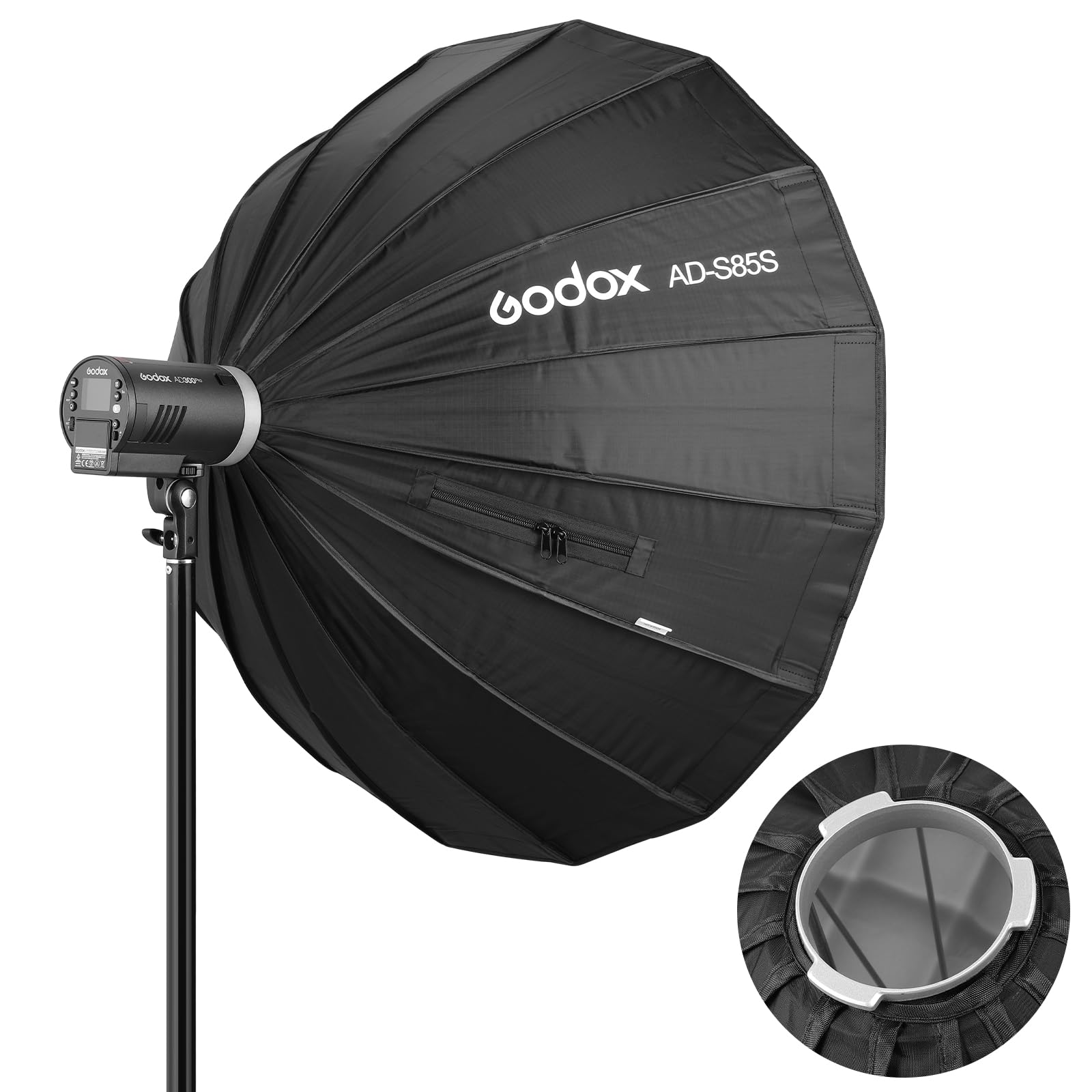 Amazon | GODOX 85cm オクタゴン型 ソフトボックス ポータブル