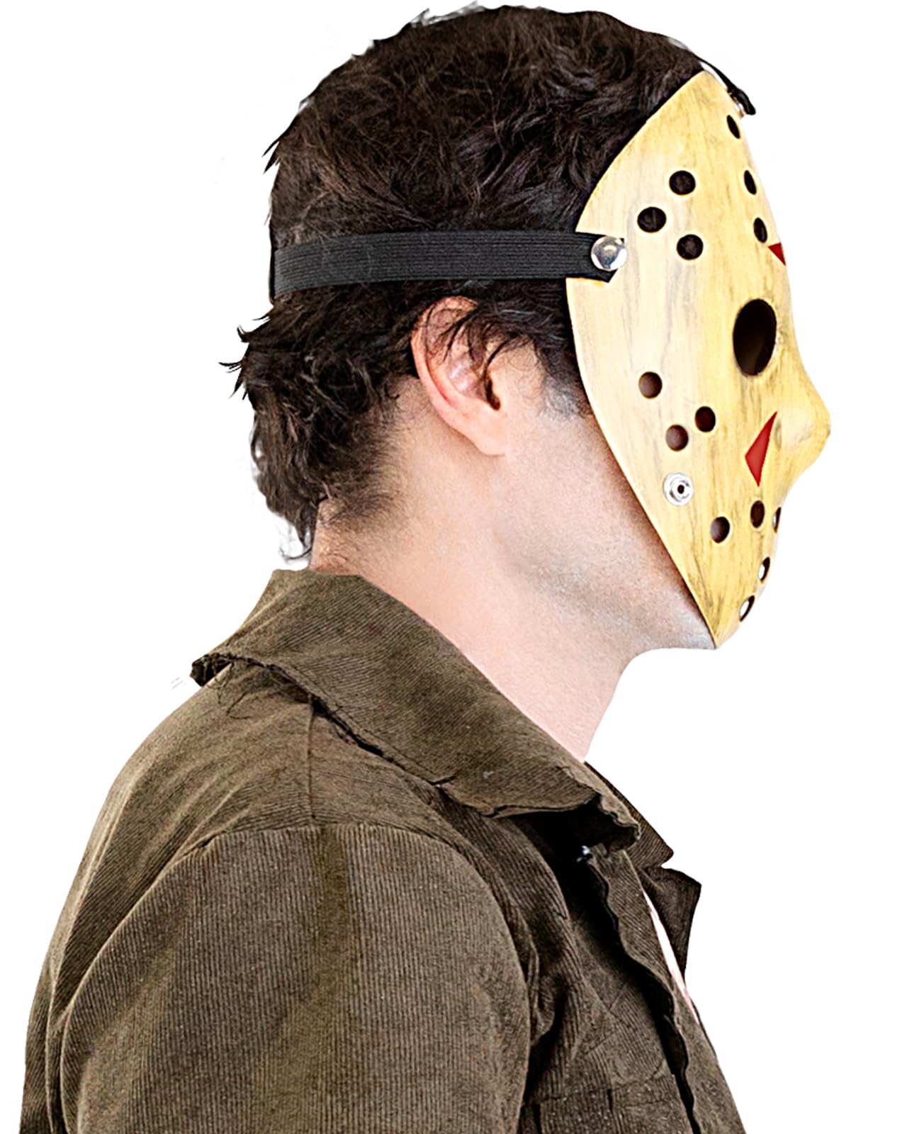 Funidelia Maschera Ufficiale di Jason Venerdì 13 per Uomo e Donna, Accessori Horror Paura per Adulto, Accessori di Carnevale, Halloween e Feste