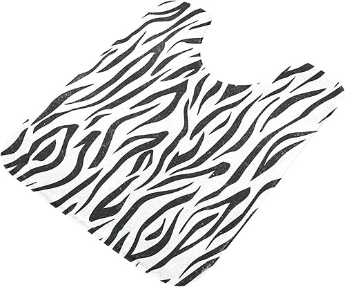 Miniatura 8 de Alfombra de baño de cebra, color blanco y negro, antideslizante, alfombra de baño, alfombras de baño suaves para sala de estar, dormitorio, suelo,