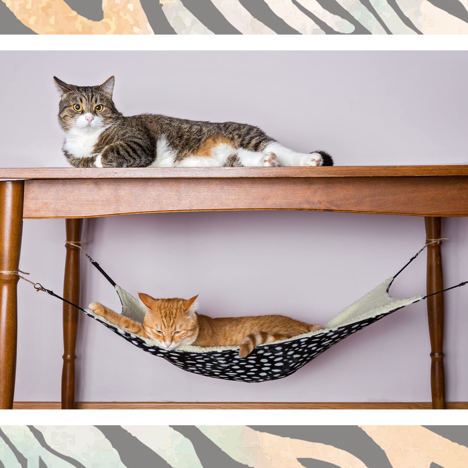 Hamaca reversible para mascotas, hamaca colgante de felpa suave para gatos, cama de conejillo de indias, jaula para ratas, accesorios para cachorros, perros, cerdos, gatitos, hurones, conejos 6