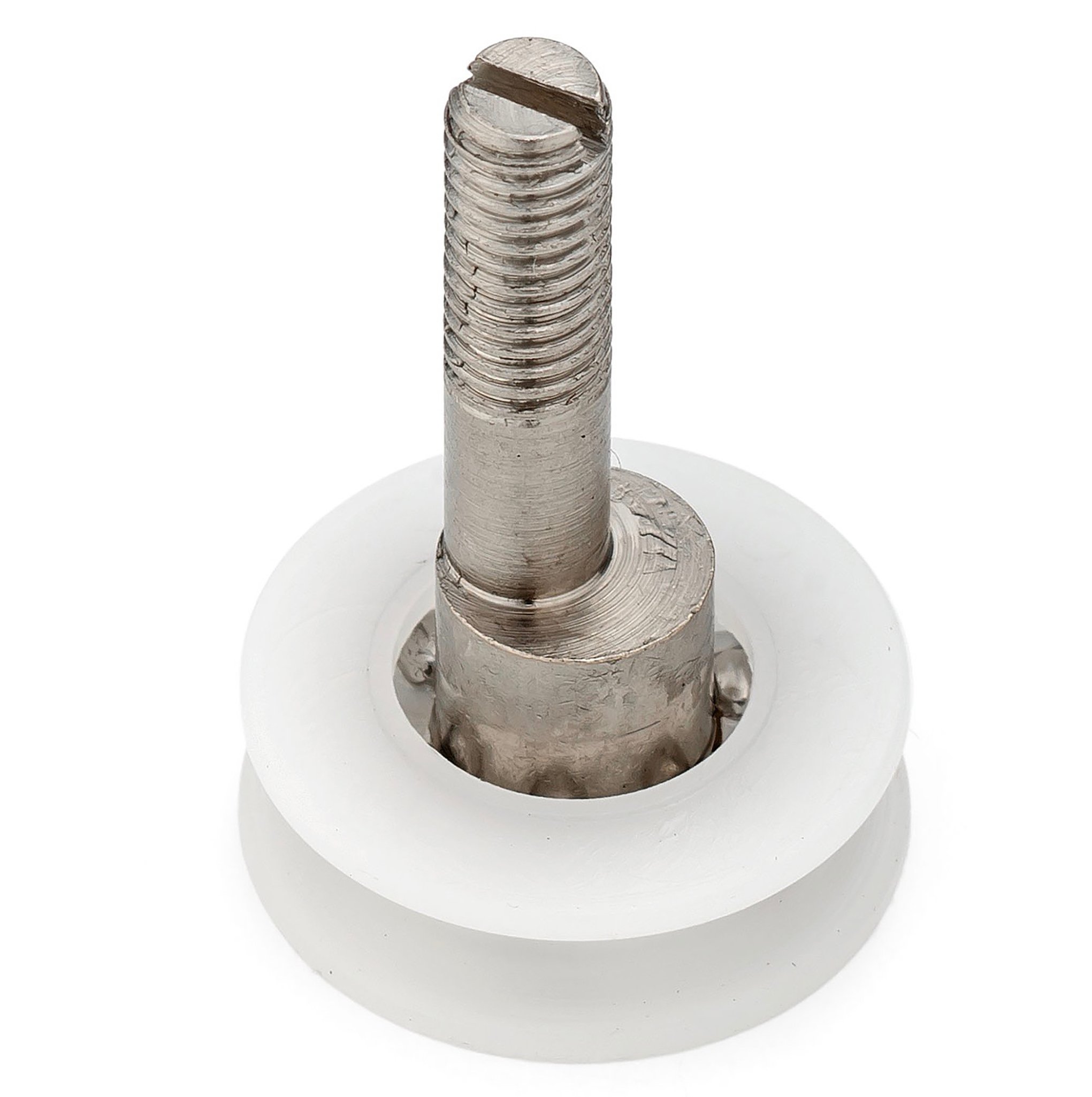 Rodillos Para Puerta De Ducha - Pack De 4 Unidades Con Eje Roscado M4 Y Rótula De Latón - Diámetro 20mm