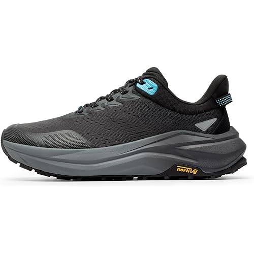 NORTIV 8 Men's Wide Toe Box Trail Running Shoes Cushion Walking Barefoot Tennis Workout Gym Cross Training Shoe Fashion Sneakers for Plantar Fasciitis Bunion