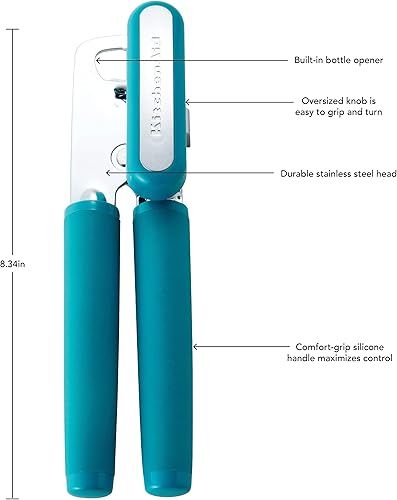 Miniatura 31 de KitchenAid Abrebotellas clásico multifunción de 8.34 pulgadas, tazas medidoras Aqua Sky and KitchenAid - Juego de 4, Aqua Sky aguamarina (Aqua