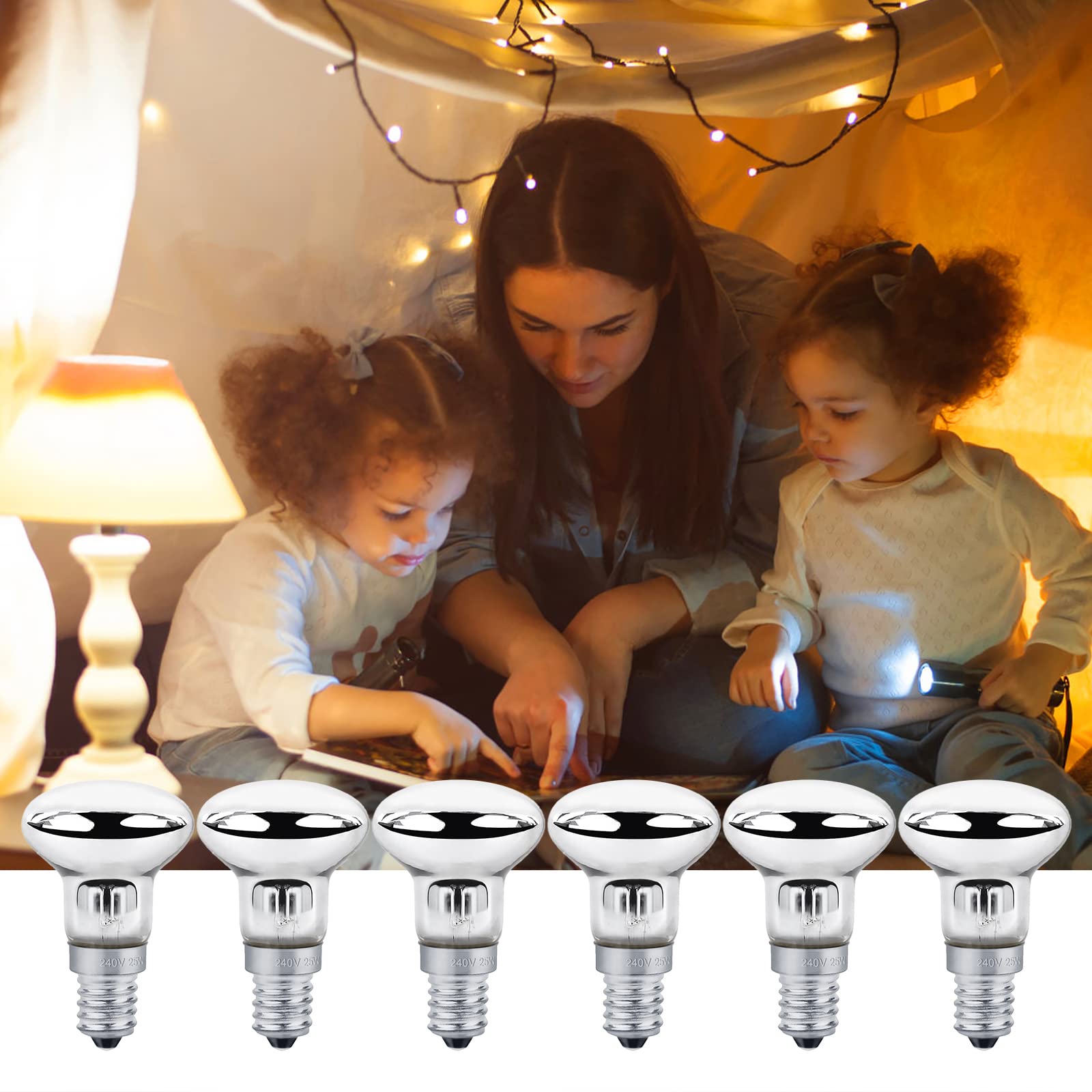 Lavalamp Rood - Retro Bedlampje Met 2x 25W Lampen 39x7,4 Cm