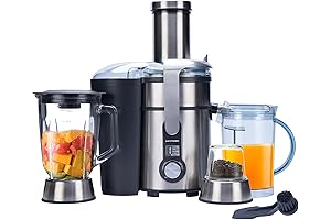Juicer Blender Combo: 3-in-1 Kitchen Powerhouse