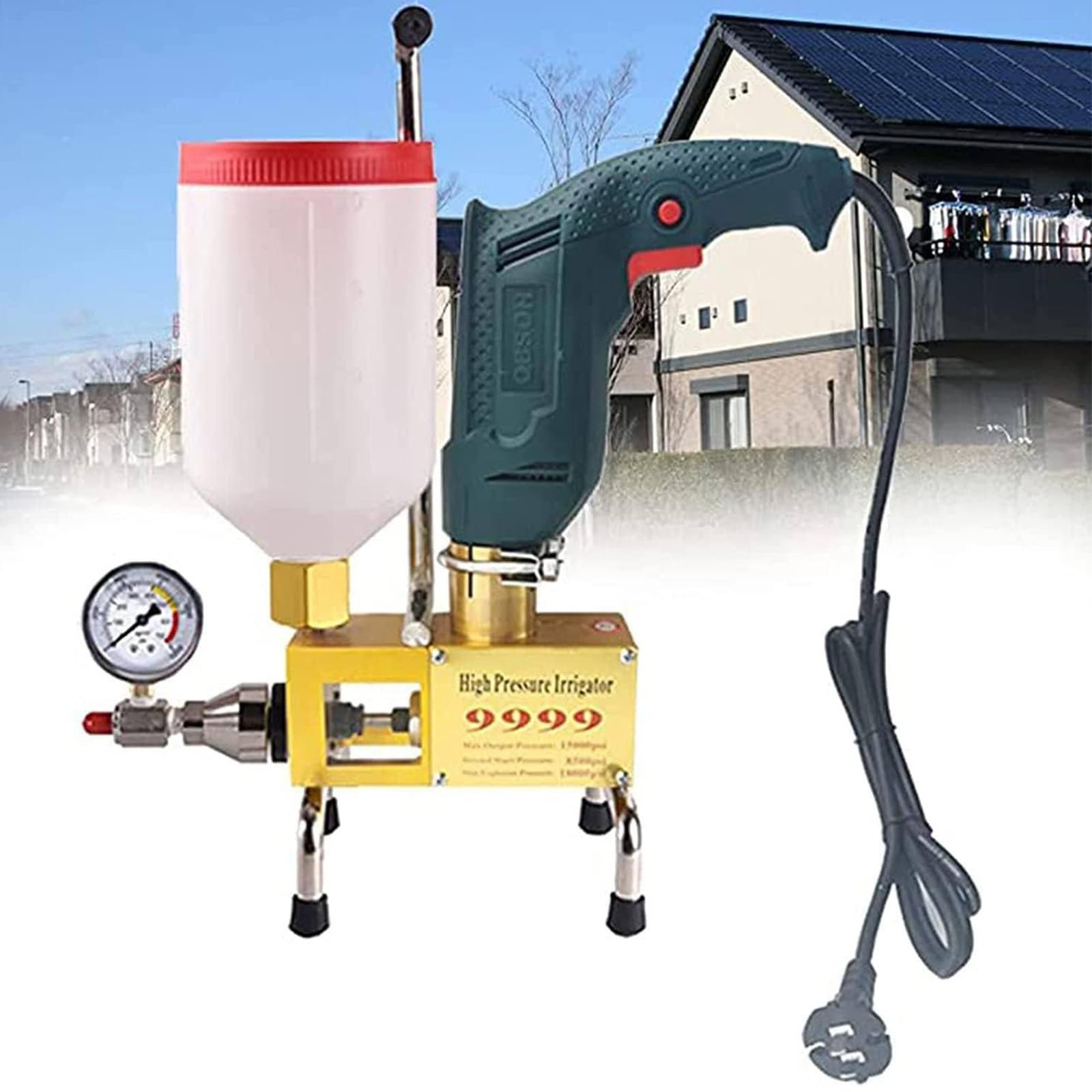 Máquina De Inyección De Espuma De Poliuretano De Alta Presión para Juntas De Suelo De Alta Presión para Grietas De Hormigón,Reparación De Fugas En Agua,Piscina,Casa,Lechada De Techo