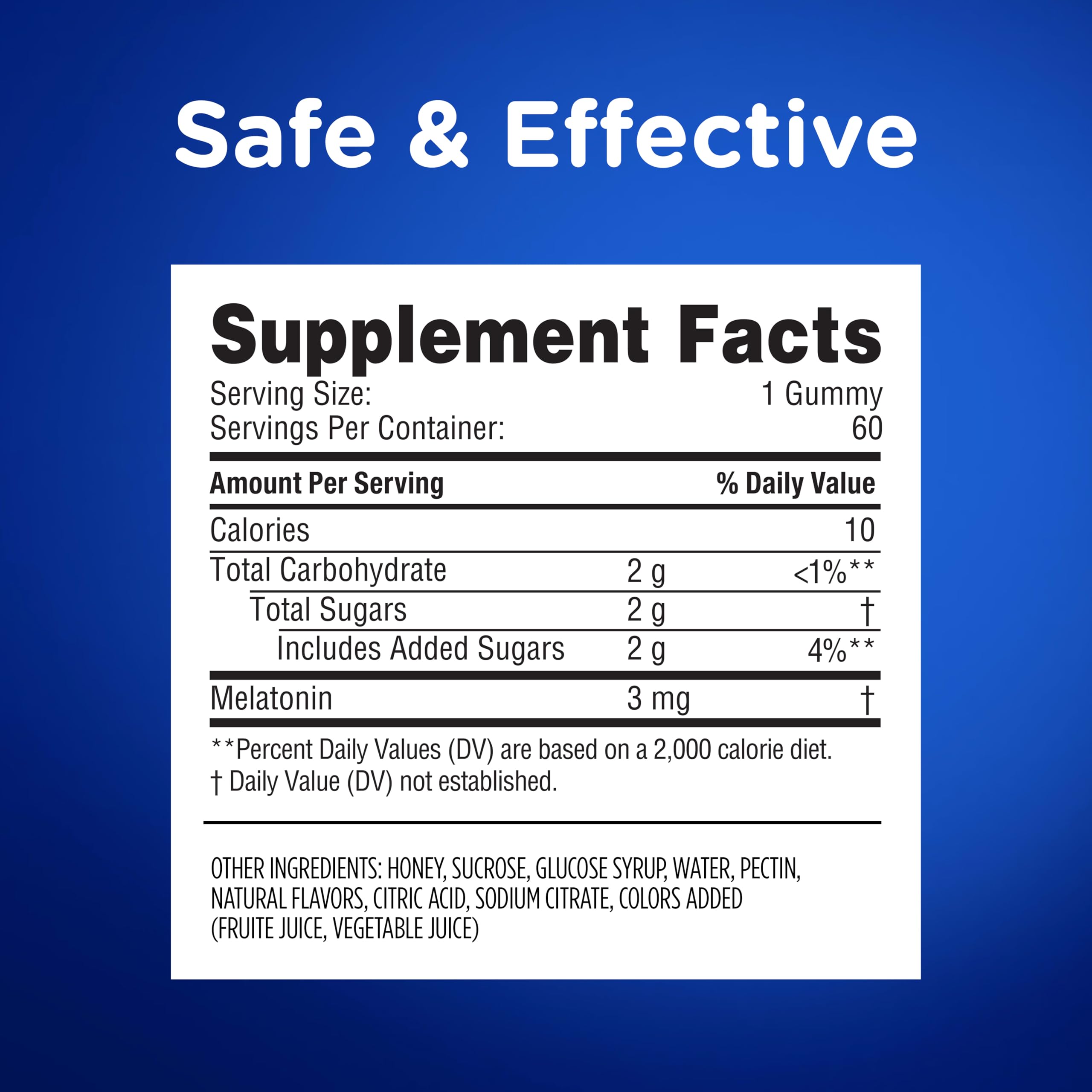 Zarbee's Adult Melatonin Sleep Gummies, 3mg Melatonin, Mixed Fruit, 60 ct — Amazon image 6
