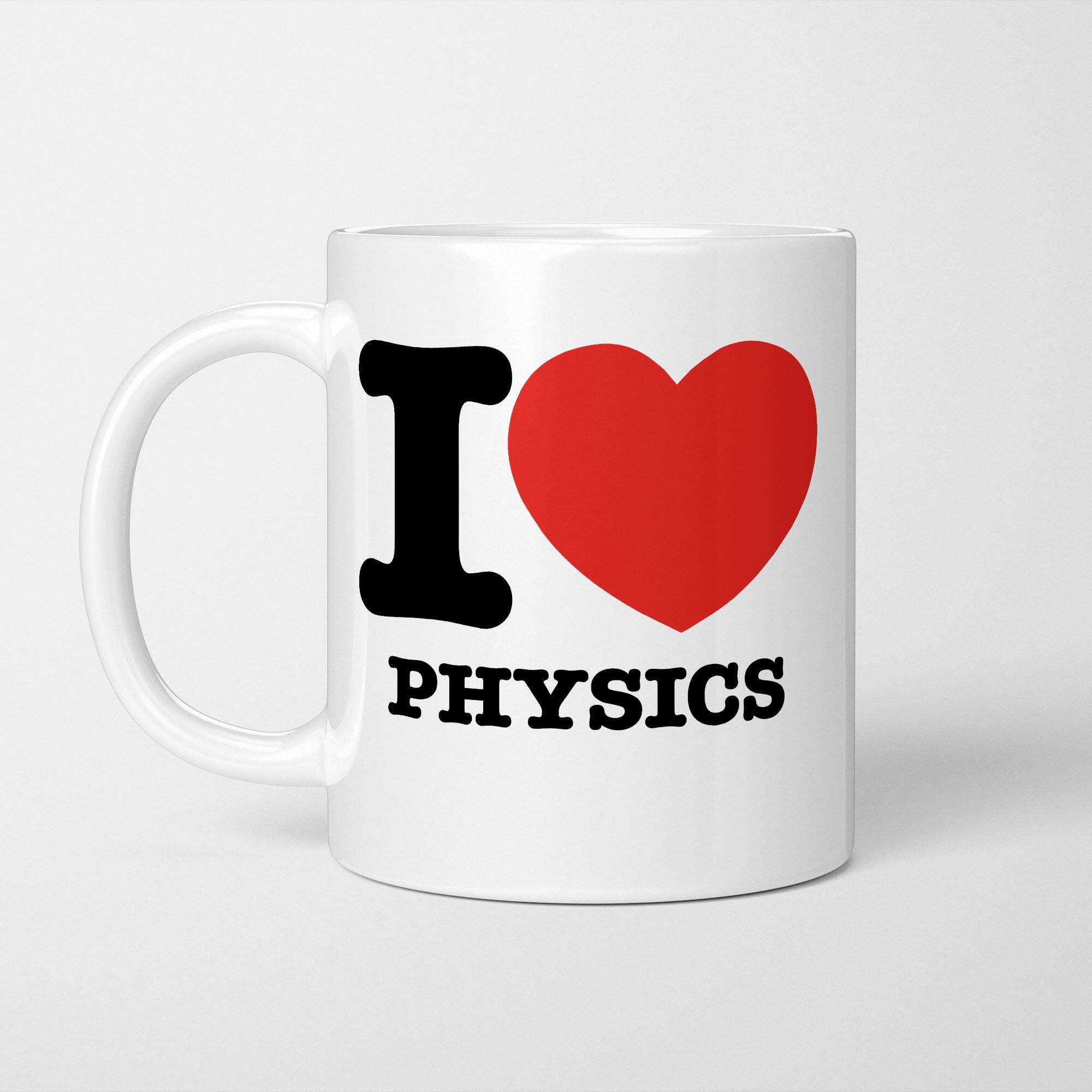 A Bit of Banter I Love Physics Mug, Novelty Funny Thank You Gift, Birthday Cup