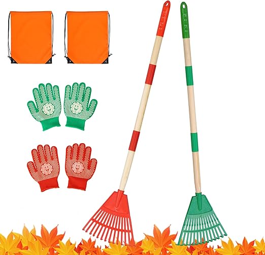 Amazon.com: Rakes for Leaves Rake with Detachable Wooden Plastic Rake ...