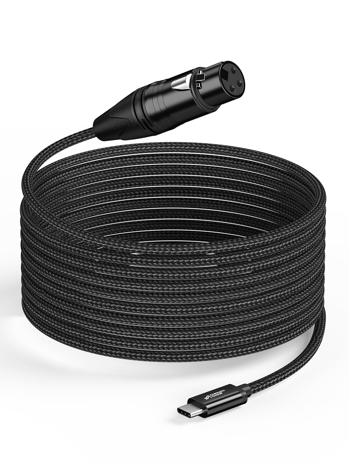 CableCreation XLR to USBC Mono Recording Cable 10ft,XLR Female to USB Type C for Professional Recording, Not Speakerphone Cable, Do Not Used in