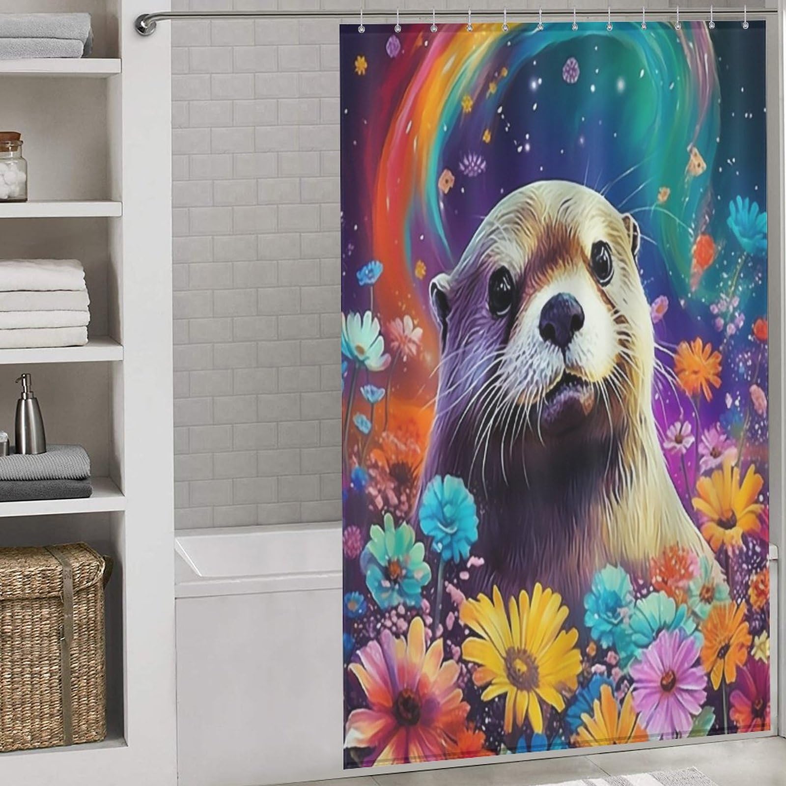 Rideau de douche loutre pour transformer votre salle de bain en espace détente