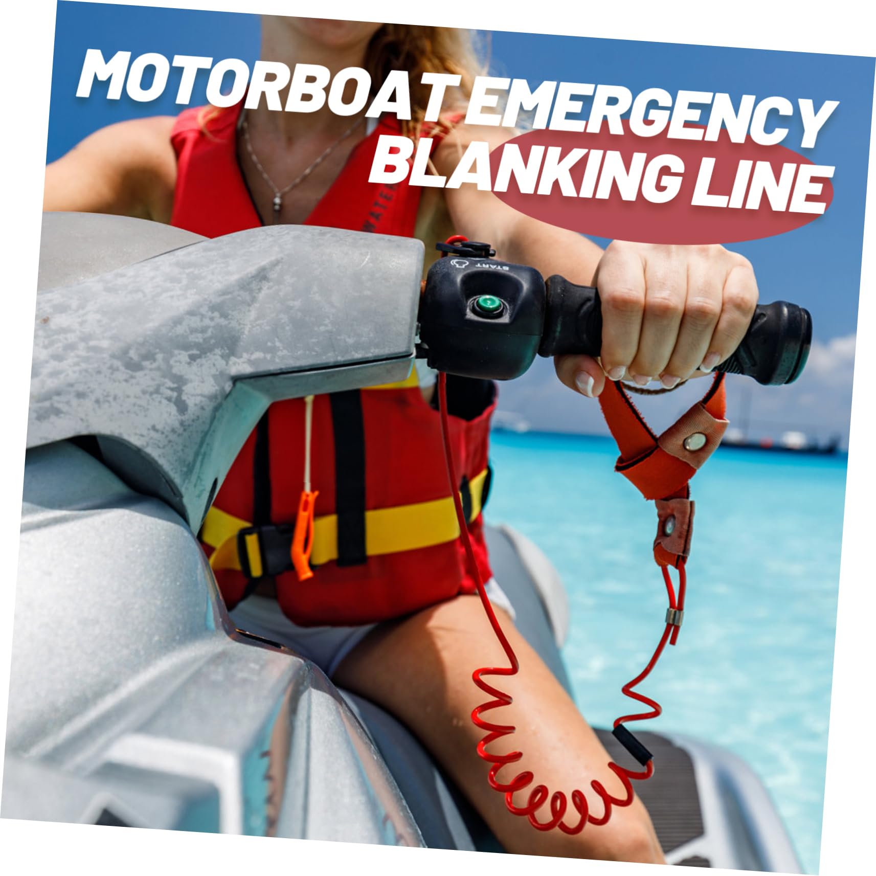 ibasenice Cinghia Sicurezza per Allenamento Imbracatura Multifunzionale per Sport Acquatici Resistente e Affidabile per Motoscafi