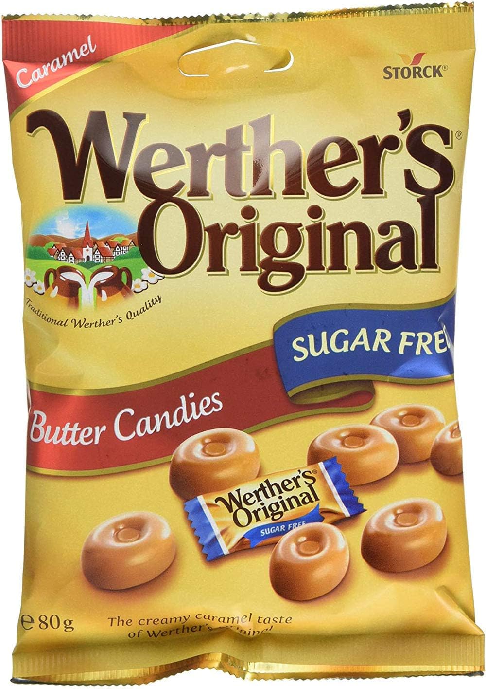Werthers Original Butter Candies 80g (Sugar Free) (B0DD42YM5M) Amazon Price History, Amazon Price Tracker