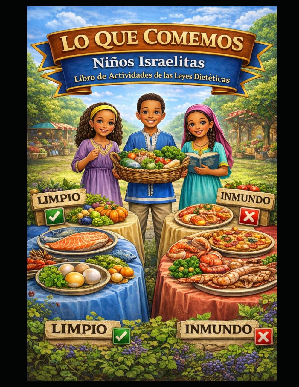 Lo Que Comemos: Niños Israelitas libro de Actividades de las Leyes Dietéticas (Israelite Kids Activity Books)