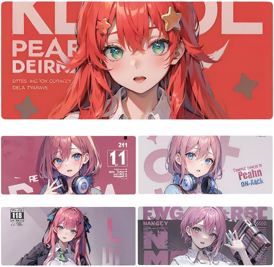 Amazon.co.jp: 五等分の花嫁 マウスパッド グッズ 中野一花 二乃 三玖